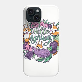 Hello Spring! (dogs) Phone Case