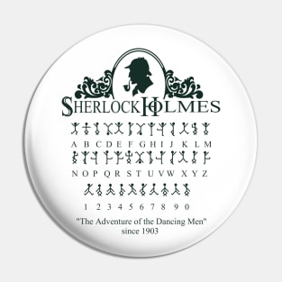 Sherlock Holmes Dancing Men Pin