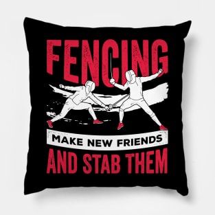 Funny Fencing Fencer Gift Pillow