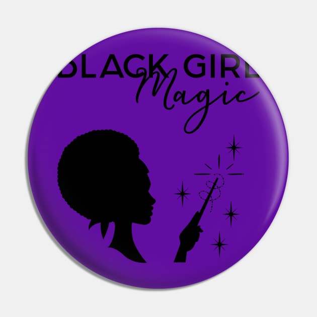 Black Girl Magic Pin by designedbygeeks