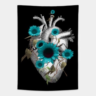 Floral heart 25 Tapestry