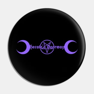 Hecate's Doorway logo Pin