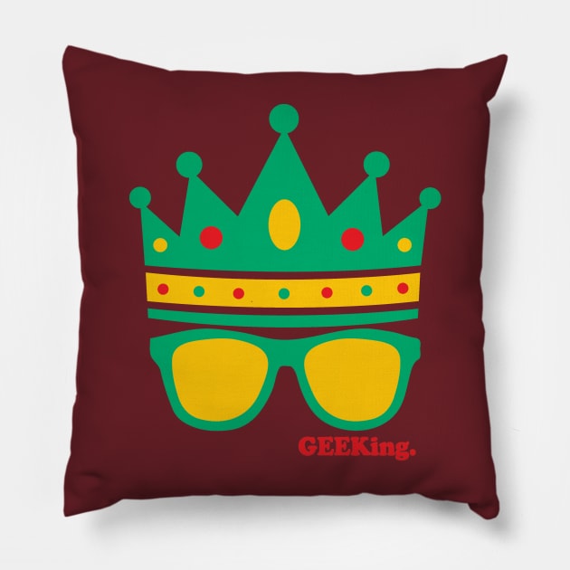 Triple Crown & Specs (Green, Gold, Red) Pillow by GEEKing Official