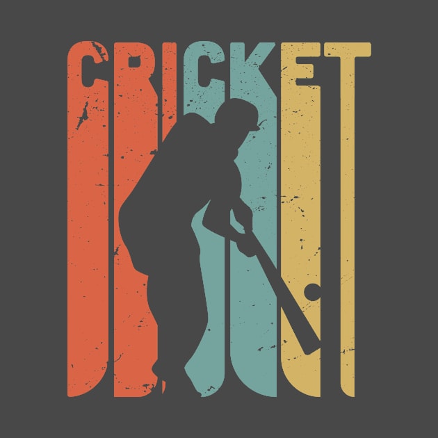 Retro cricket  / cricket lover gift idea / Cricket fan present by Anodyle