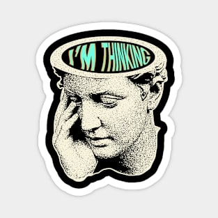 Thinking Statue Magnet