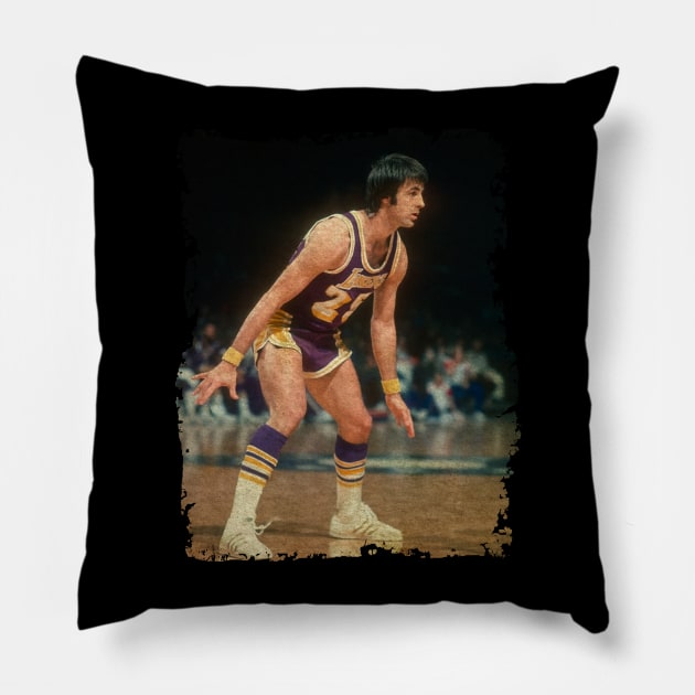 Gail Goodrich, 1975 Pillow by Omeshshopart