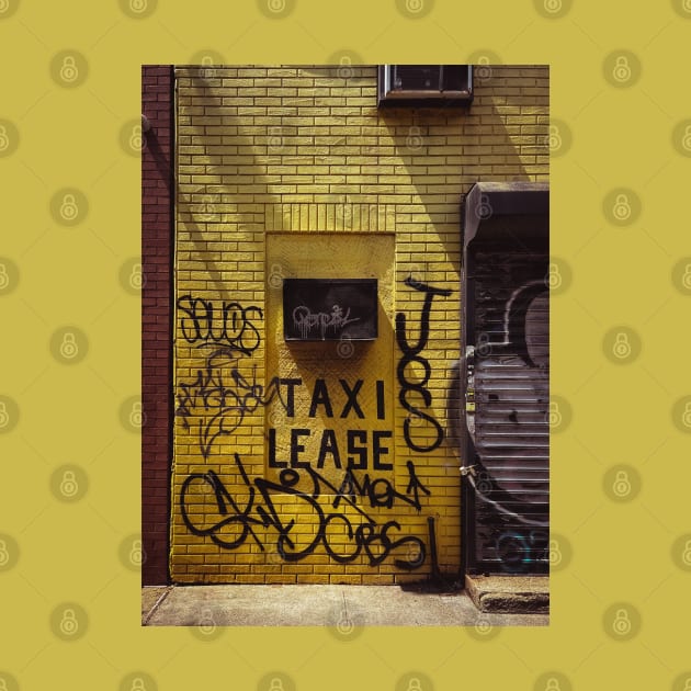 Taxi Lease NYC Street Graffiti Tag by eleonoraingrid