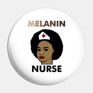 Afro Melanin Nurse, Black History African Pin