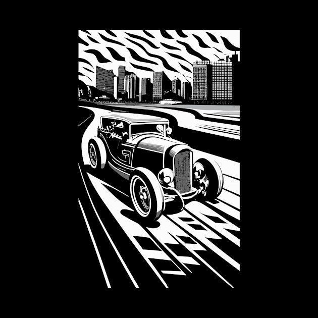 surreal car poster by Kingrocker Clothing