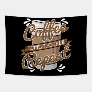 Coffee Little People Repeat I Gift Tapestry