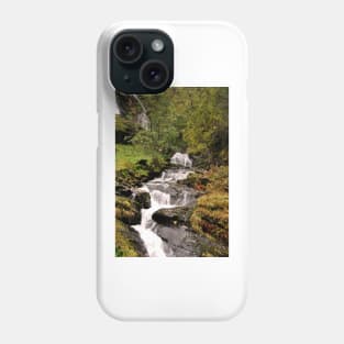 Waterfall Flamsdalen Valley Flam Norway Scandinavia Phone Case