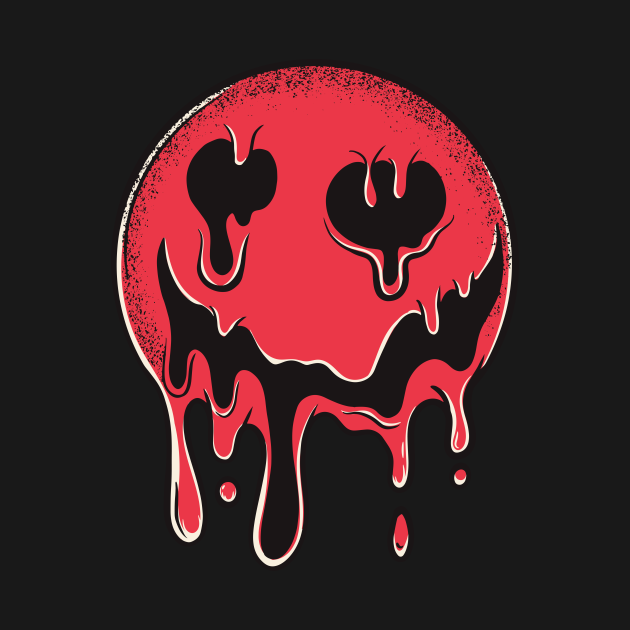 Droopy Smiley Face // Trippy Smile Smiley Face TShirt TeePublic