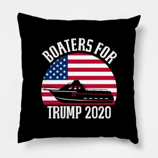 Deck Boat Boaters For Trump 2020 Graphic Art Pillow