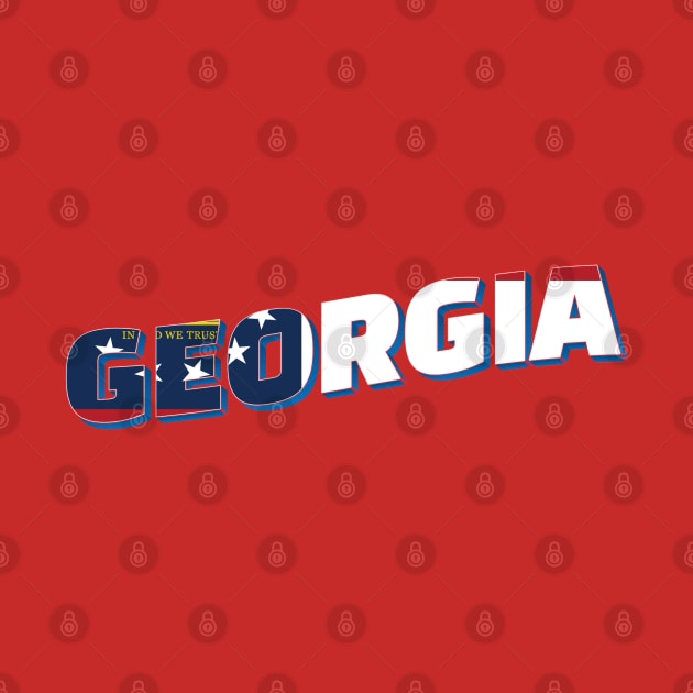 Georgia vintage style retro souvenir by DesignerPropo