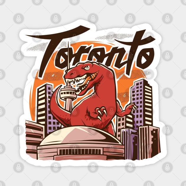 Terrorizing Toronto Basketball Magnet by rattraptees
