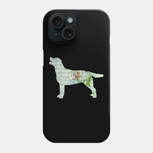 Floral Sheet Music - Dog Phone Case