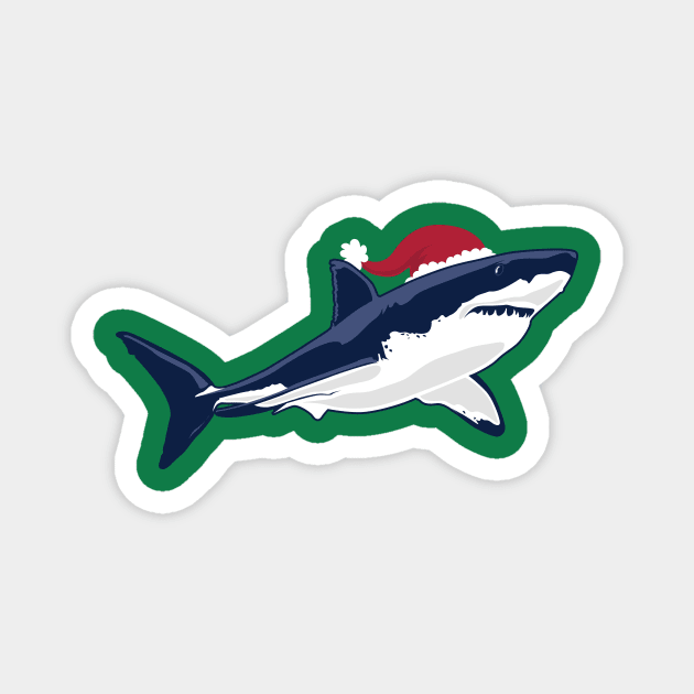 Santa Shark Baby Shark Magnet by stayfrostybro