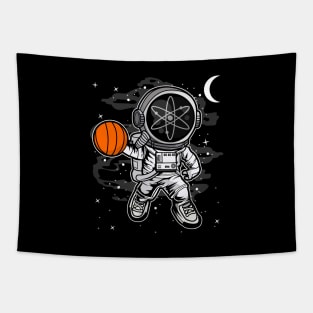 Astronaut Basketball Cosmos ATOM Coin To The Moon Crypto Token Cryptocurrency Blockchain Wallet Birthday Gift For Men Women Kids Tapestry