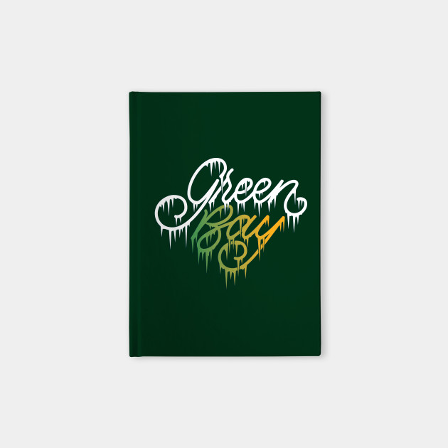 Green Bay Icicle Lettering Green Bay Notebook Teepublic