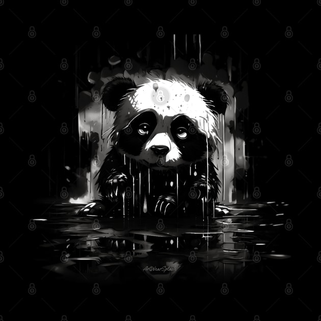 Sad Panda by ArtWearSplash