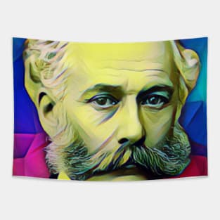 Joseph Bazalgette Colourful Portrait | Joseph Bazalgette Artwork 6 Tapestry