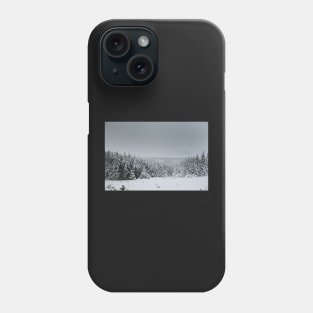 Forest in Wicklow Gap Snow Phone Case