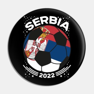 Serbia Flag Soccer Football Team Pin