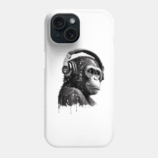 Monke with headphones Phone Case