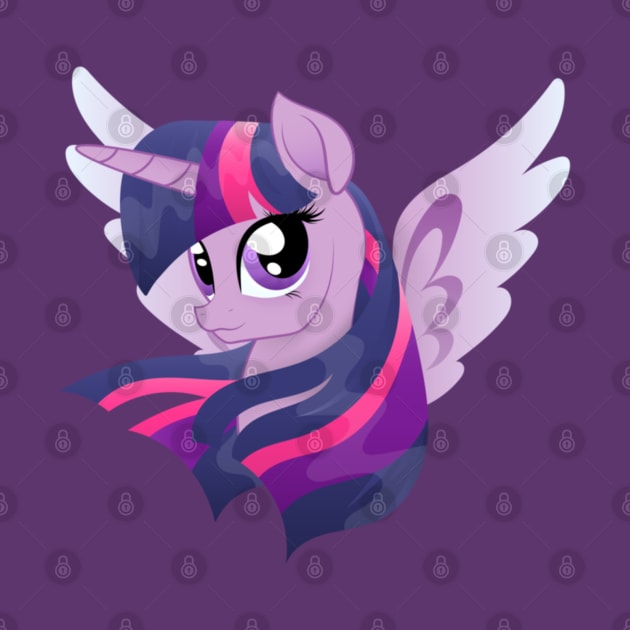 My Little Pony Twilight Sparkle Portrait by SketchedCrow