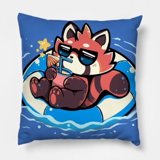 Summer Red Panda Pillow