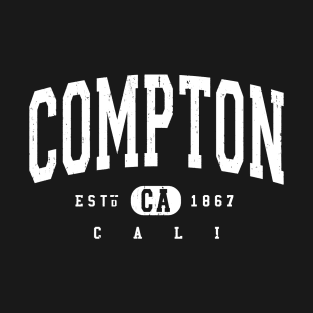 Compton Cali arched distressed vintage souvenir T-Shirt