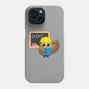 Cute School Student Owl Cartoon Phone Case