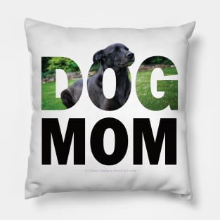 Dog mom - labrador oil painting word art Pillow