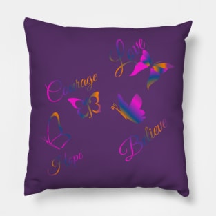 Encouraging Butterflies Pillow