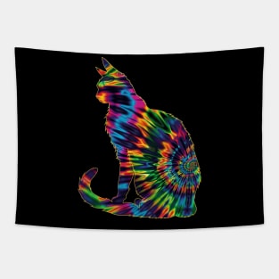 Cat Rainbow Whiskers Tapestry