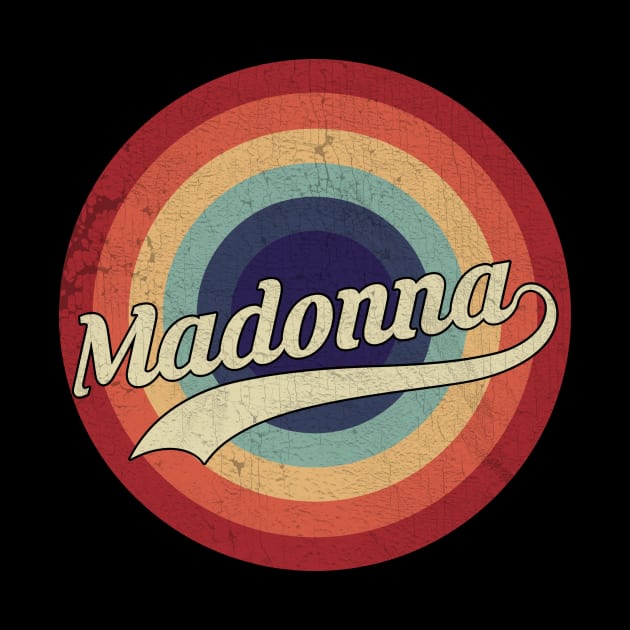 Madonna - Retro Circle Vintage by Creerarscable