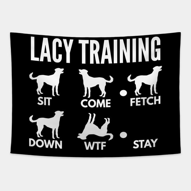 Lacy Training Blue Lacy Tricks Tapestry by DoggyStyles