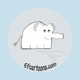 Enormously Funny Cartoons Elephant Landing T-Shirt