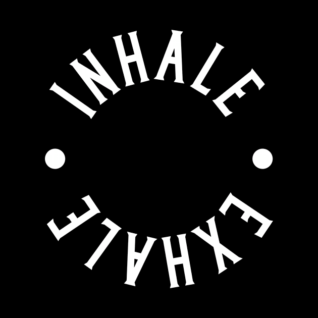 Inhale Exhale Yoga, Marathon Running, and Gym Gift by CaptainHobbyist