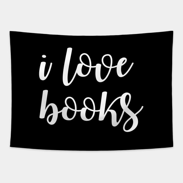 i love books reading books Tapestry by lonway