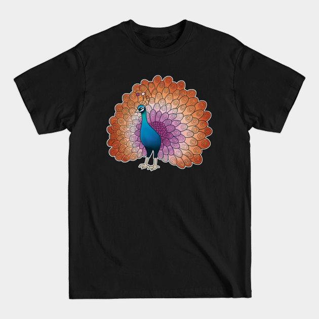 Discover Lesbian Pride Peacock - Lesbian - T-Shirt