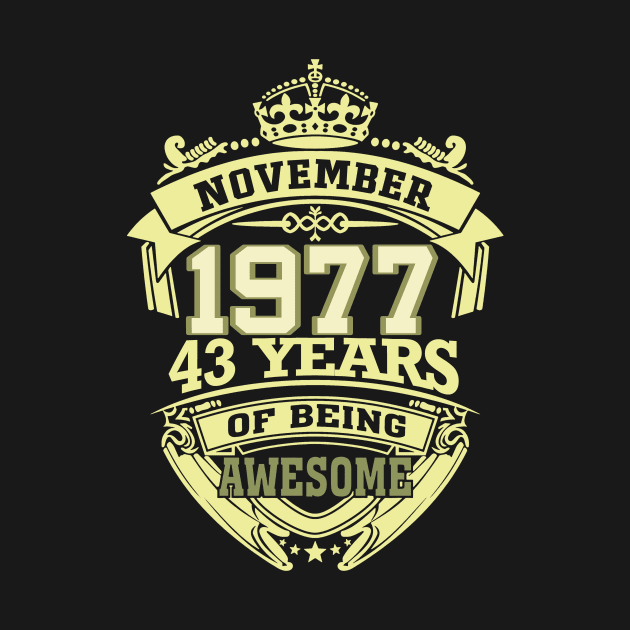 1977 NOVEMBER 43 years of being awesome by OmegaMarkusqp