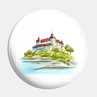 Castle in Sweden Pin