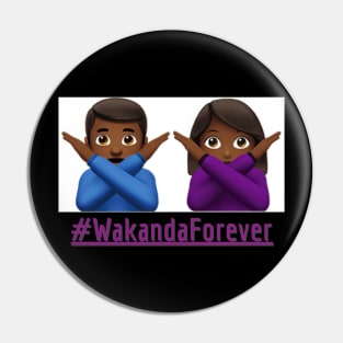 Wakanda Forever Emoji Pin