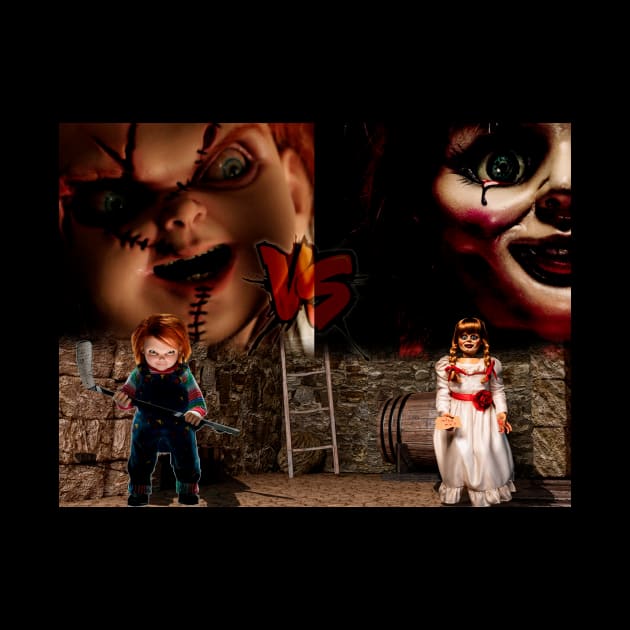 chucky doll VS annabelle doll - halloween 2023 by Diyutaka