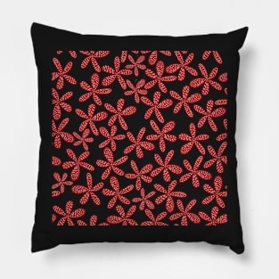 Pink and red Flower design Pillow