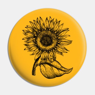 Sunflower Spring Summer Flowers Floral Pin