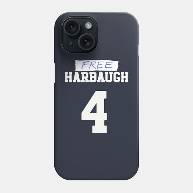 Free Harbaugh ( ON BACK ) Phone Case by Y2KERA