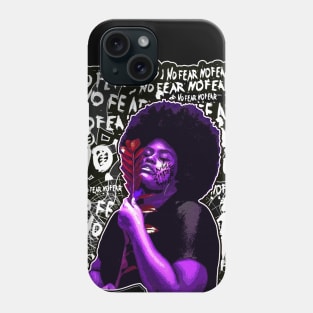 No Fear Strong Black Afro Woman Phone Case