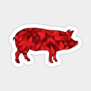 Low Poly Hog Design for Arkansas Fans Magnet